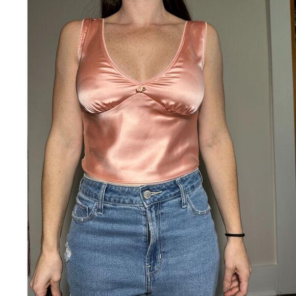 Wild Fable Pink Satiny Top Size Small - Picture 1 of 5